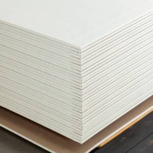 Stacking of white gypsum panels